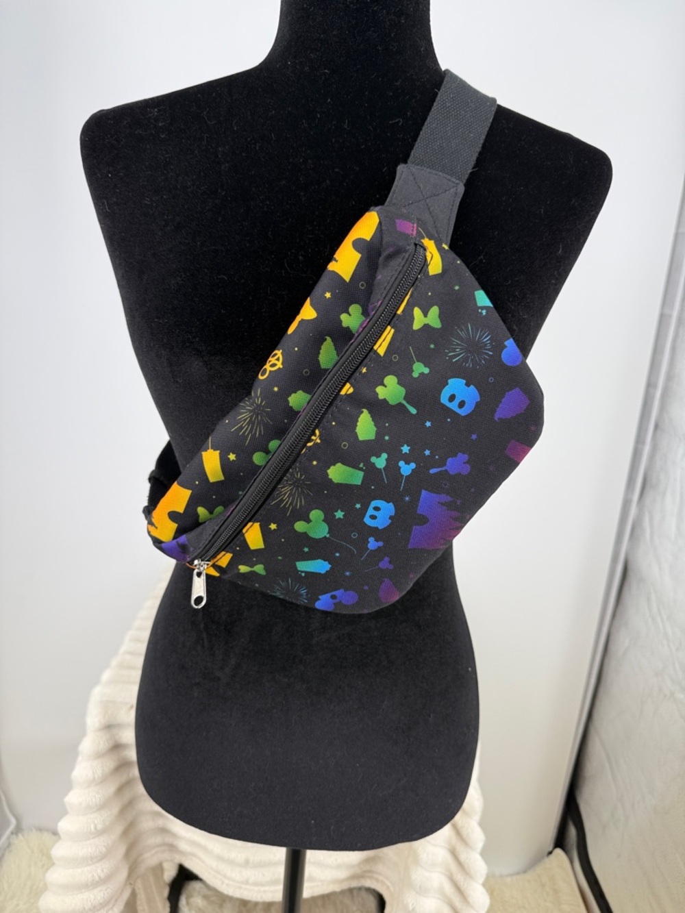 Disney Parks Mickey Snack Attraction Icons fanny pack belt bag